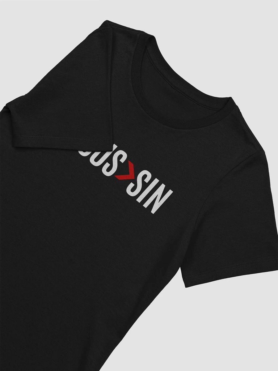 Jesus > Sin Women's Tee (Black) product image (2)