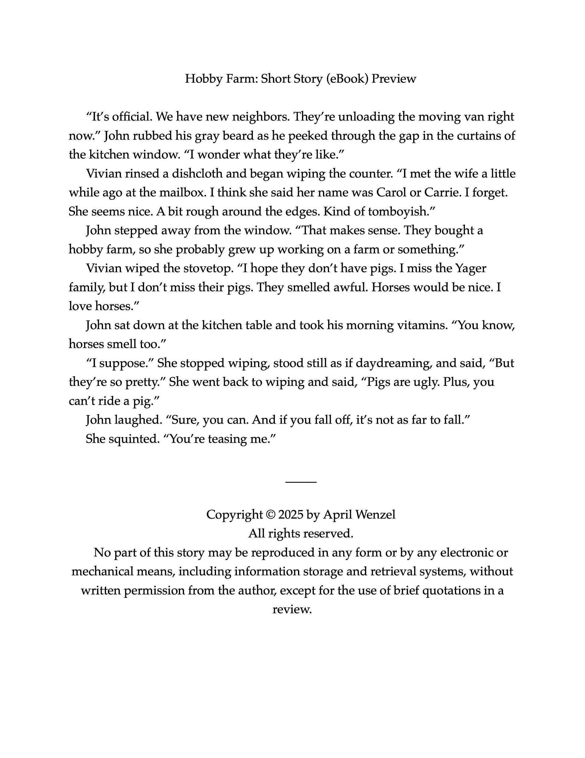 Hobby Farm: Short Story (eBook) product image (2)