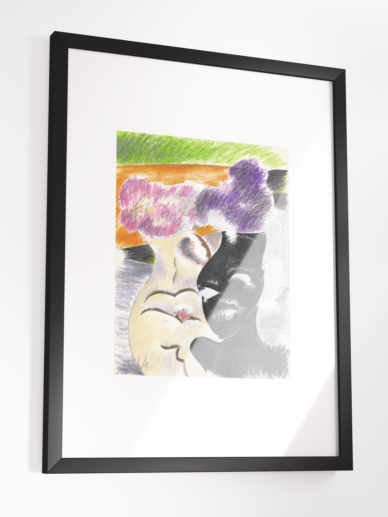 Flowers in Vases 1983 print framed product image (3)