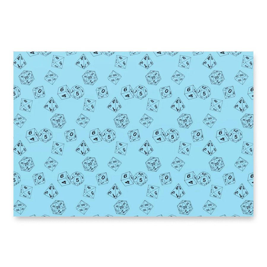 RPG polyhedral dice Wrapping Paper Set product image (6)
