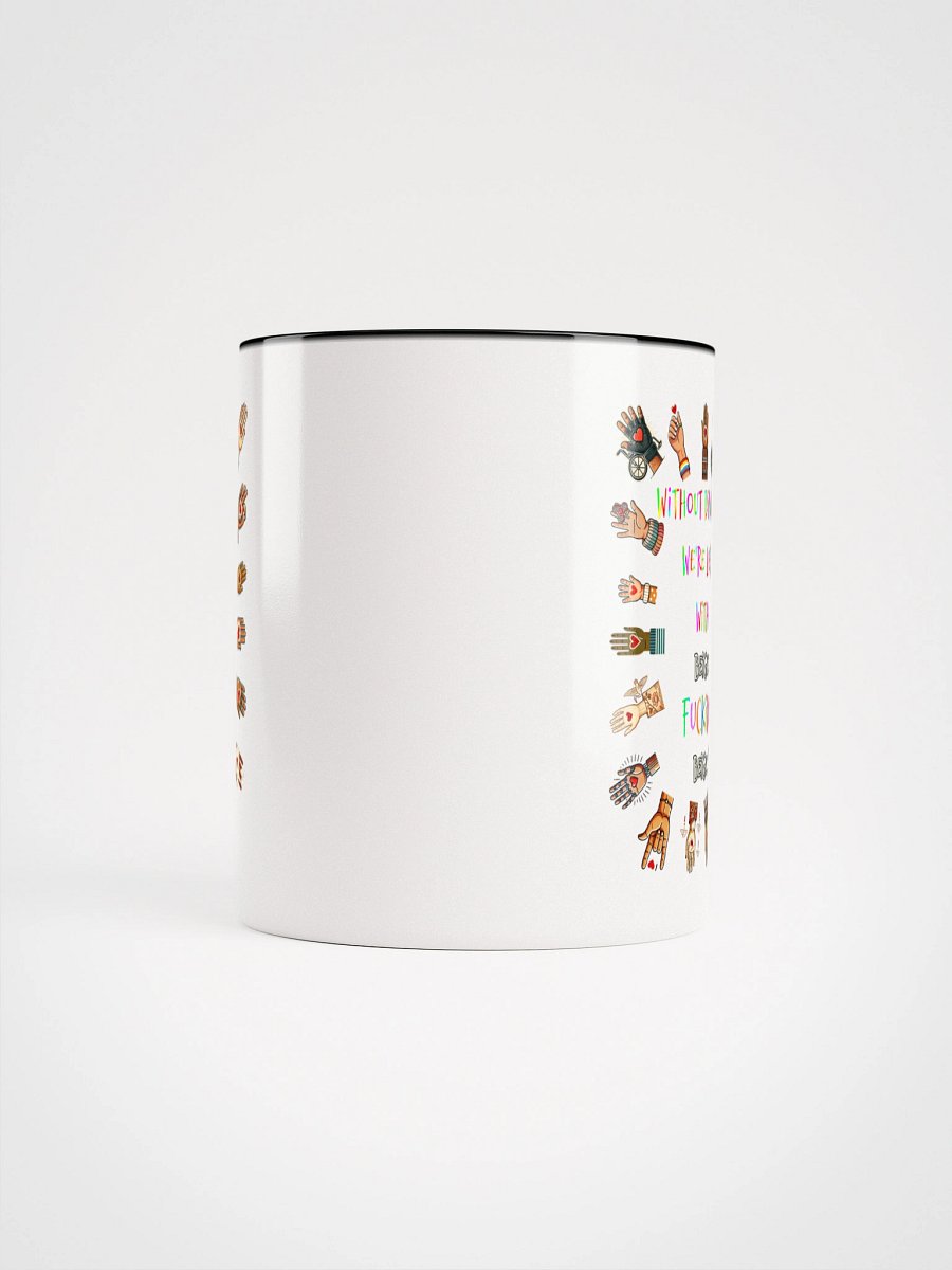 Without Diversity We're Left With Beige Fucking Beige Accent Mug product image (9)