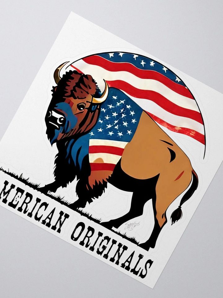 American Originals Bison Kiss Cut Stickers product image (6)