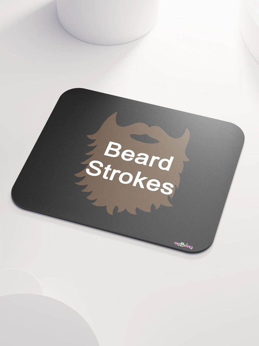 Brown Beard Strokes Classic Mouse Pad (Black) product image (3)