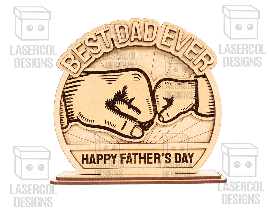 Father's Day Gift Plaque Set 1 (2 Sizes) - Laser Cut Files product image (4)