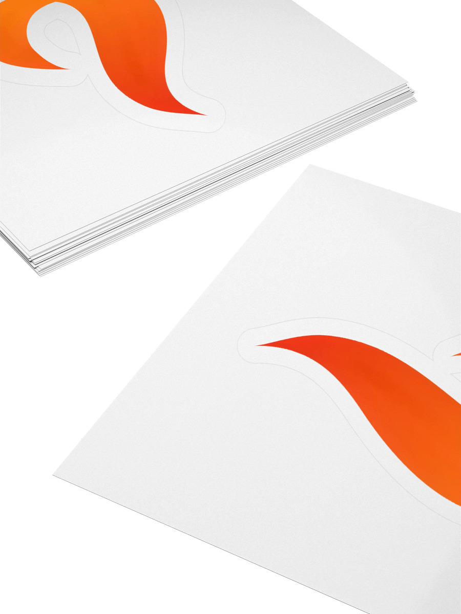 "Burn Music" Logo Sticker product image (4)