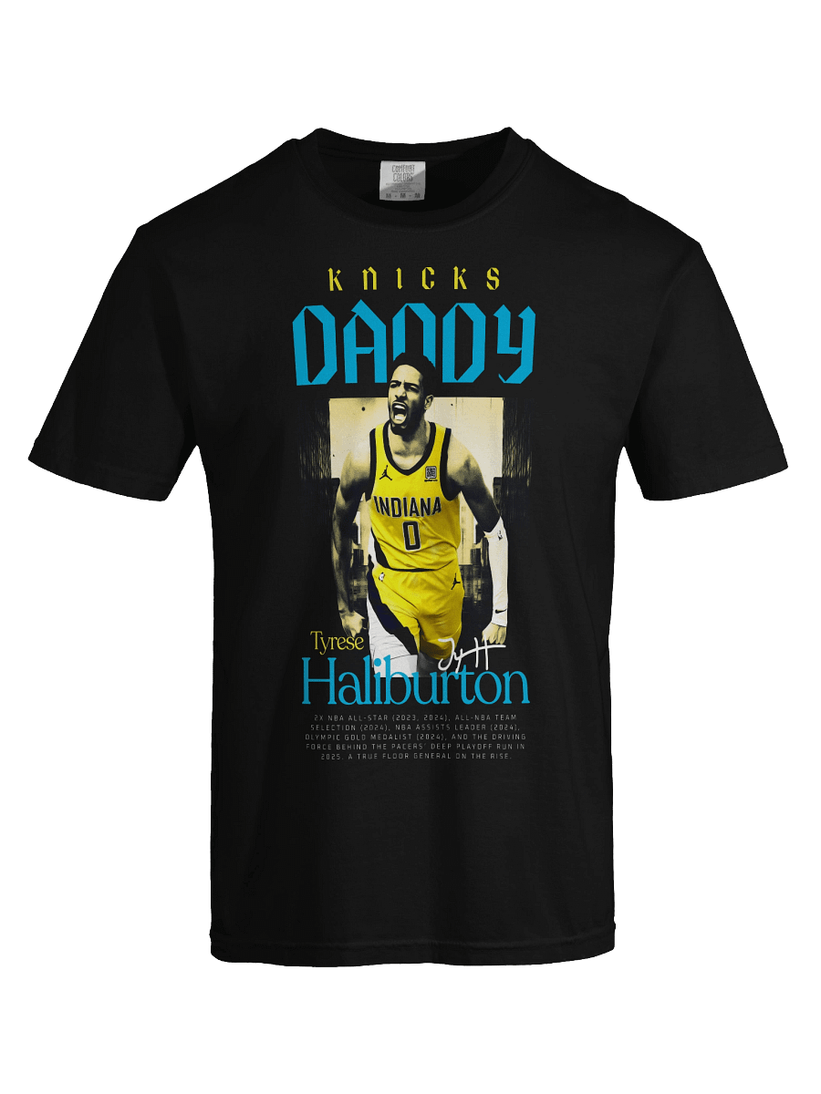 Tyrese Haliburton 2025 East Finals T-Shirt – Pacers vs Knicks Basketball Tribute Tee Classic T-Shirt product image (5)