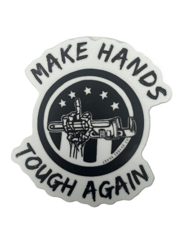 Make hands tough again Sticker product image (1)