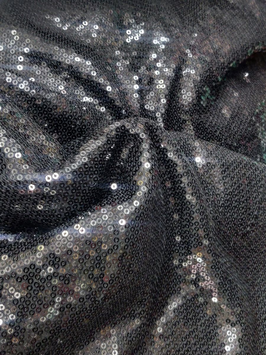 Black sequin fabric product image (2)