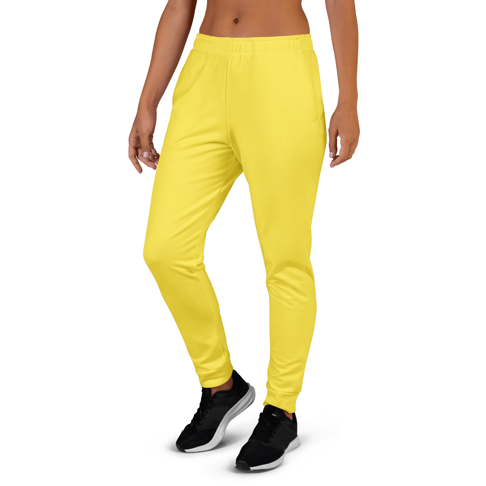 Taxi Cab Yellow Solid Color Women's Fleece Sweatpants product image (4)