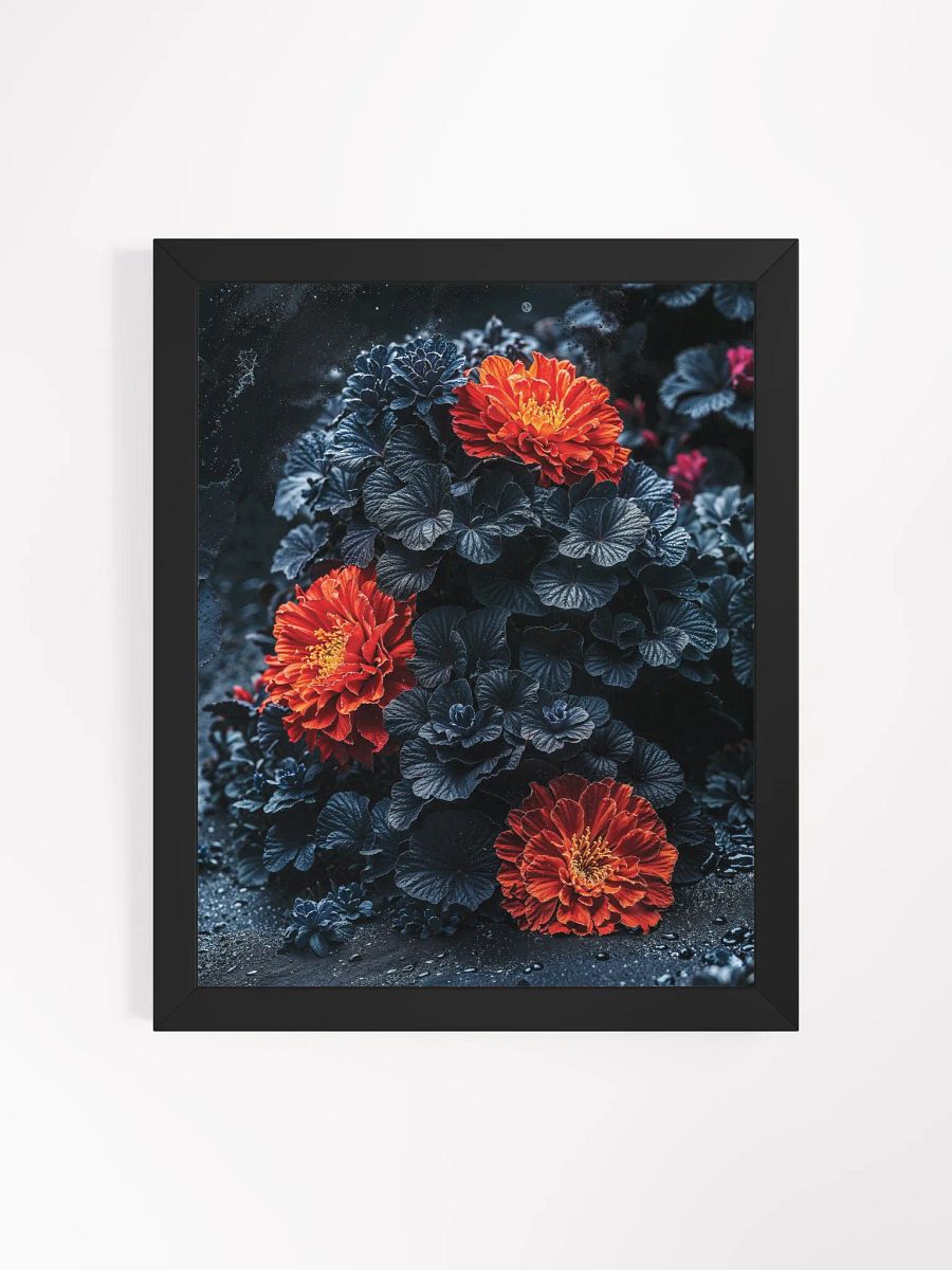 Crimson Bloom in the Void Framed Print product image (3)