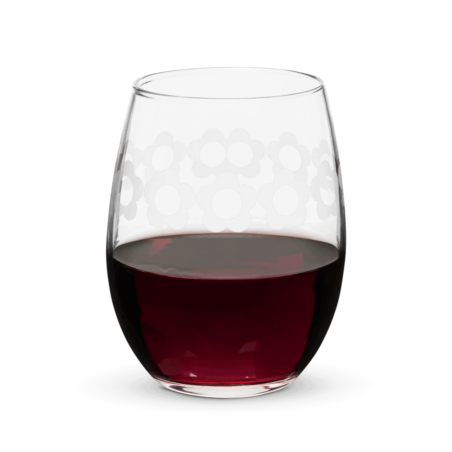 cosmos stemless wine glass product image (5)