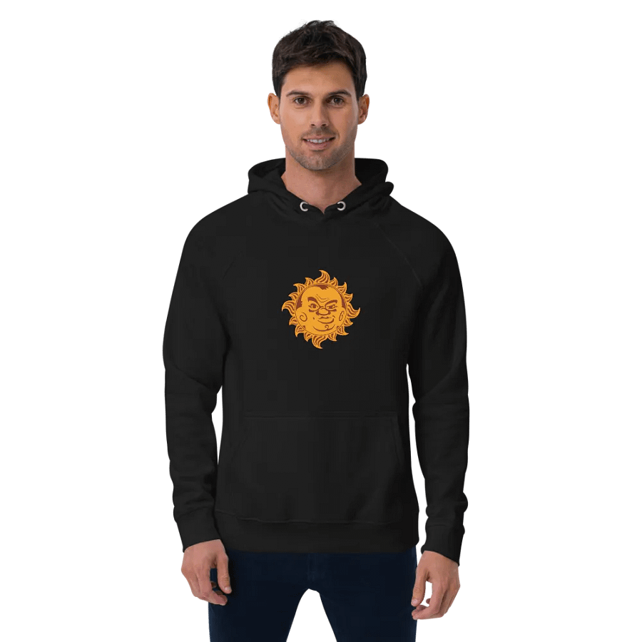 Unisex Eco Raglan Hoodie, ColorLogo product image (2)