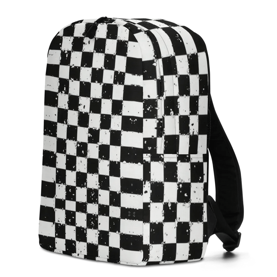 Distorted Monochrome Wave Backpack product image (2)