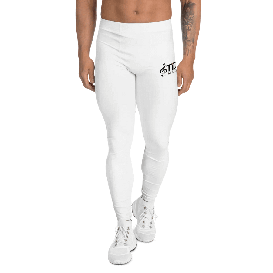 Men's Performance Slim Fit White Leggings - TDS Music Exclusive product image (1)