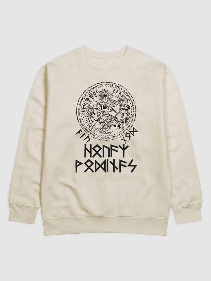 ODIN ALU GOD Bracteate Sweater (black print) product image (1)