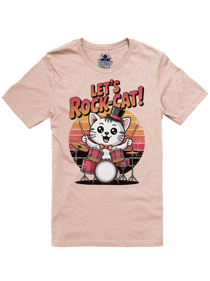 Rock-Cat Drummer T-Shirt product image (1)