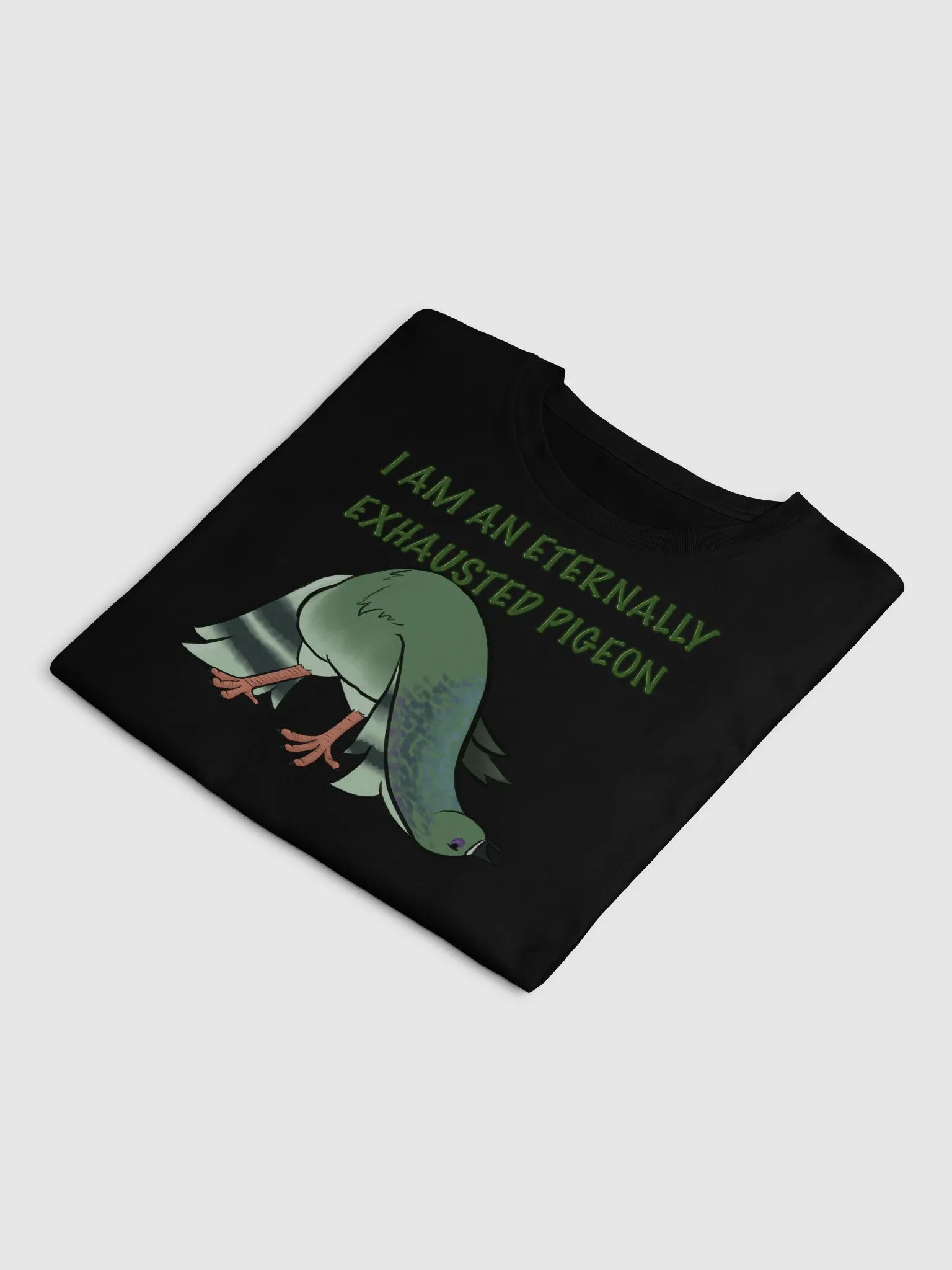 Eternally Exhausted Pigeon Crop Top product image (4)