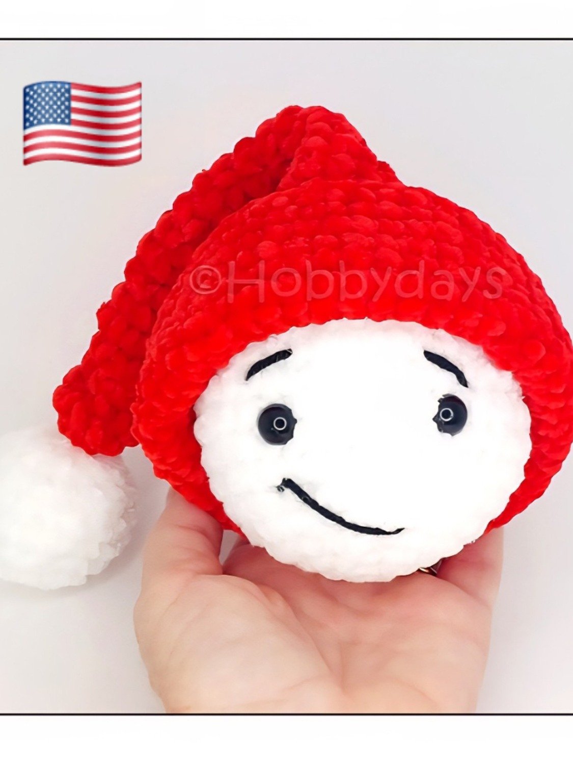 USA Pattern - Amigurumi Crochet Snowball product image (1)