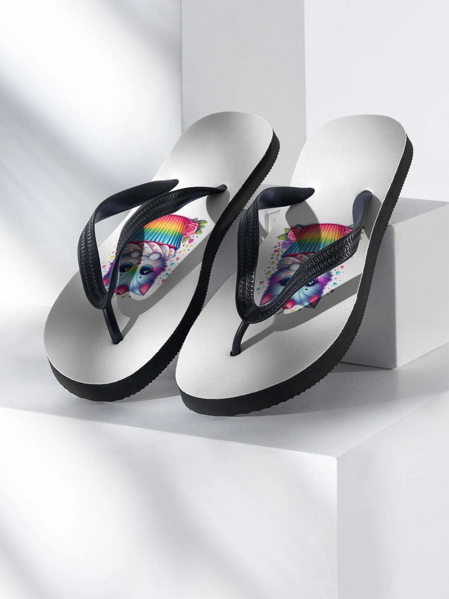 Cupcake Kitten Flip Flops product image (2)