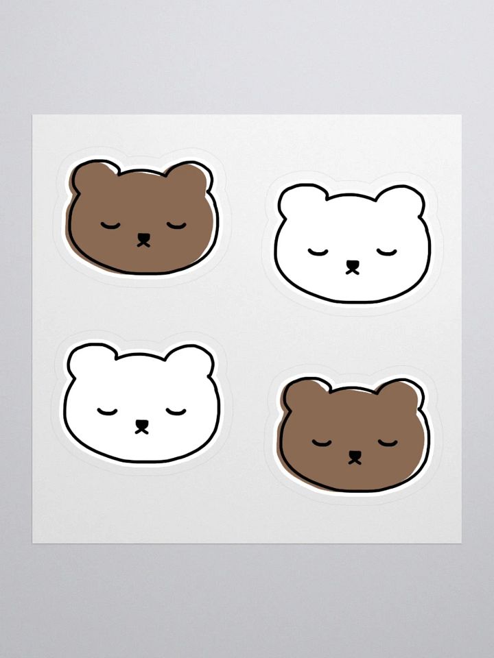 Sleepy Bear Stickers product image (1)