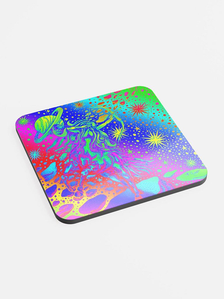 Limited edition Full Rainbow Sagittarius Zodiac coaster product image (2)