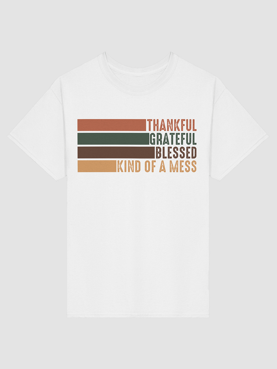 Thankful Grateful Blessed Kind of a Mess Tee product image (97)