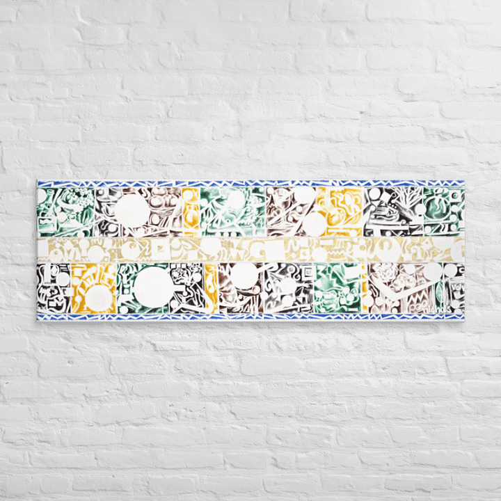 Spring Still Life (1990) on canvas (20" x 60") product image (2)
