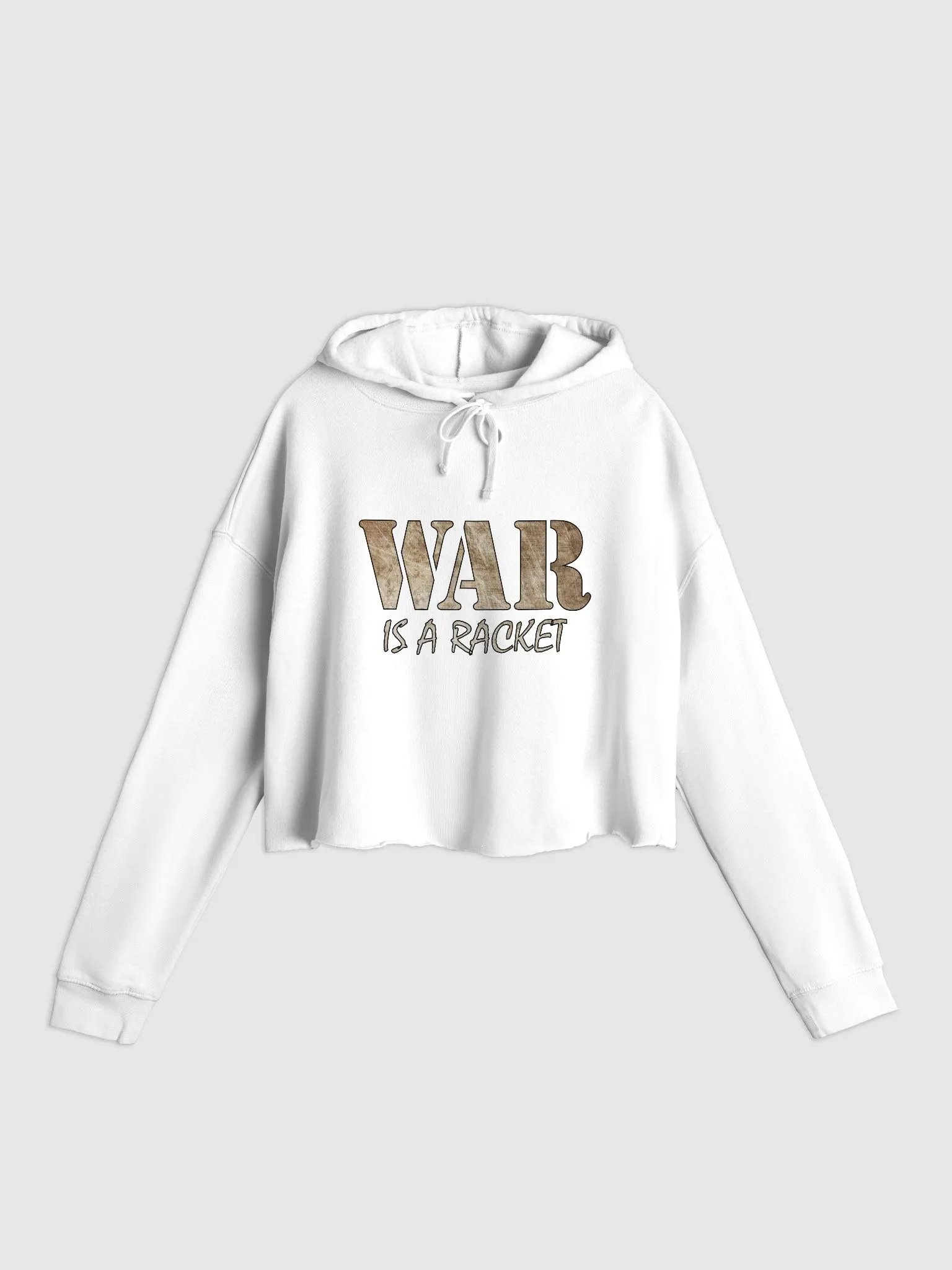 War Is A Racket - Metal - Independent Trading Co. Women’s Lightweight Cropped Hoodie product image (1)
