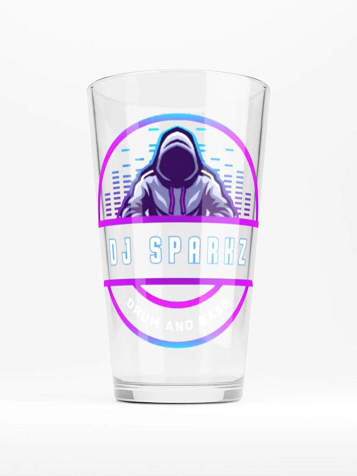 DJ Sparkz Drum and Bass Pint Glass product image (1)