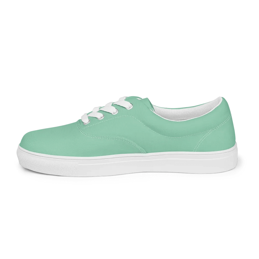 Muse Coquette Lace-Up Canvas Shoes (Mint jam) product image (6)