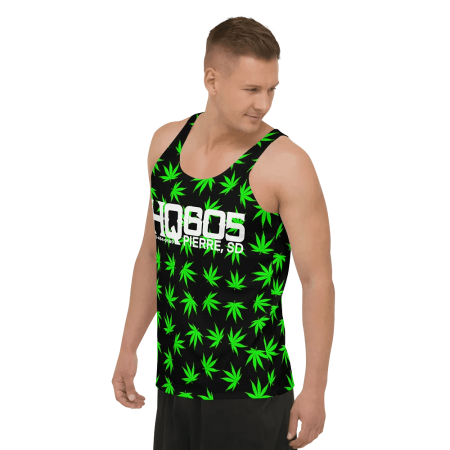 HempQuarters Green Marijuana Tank Top product image (9)