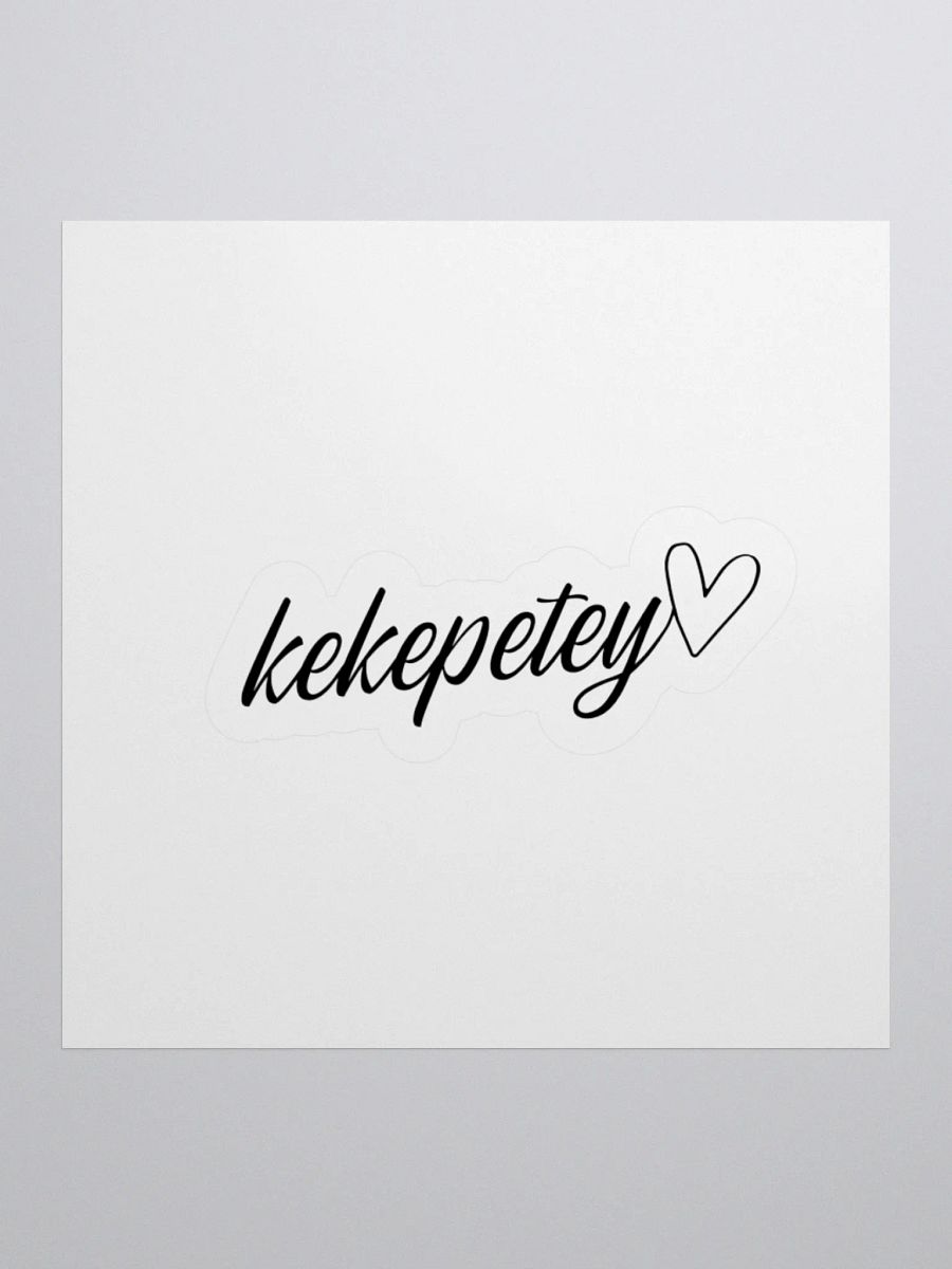 Kekepetey Sticker - Black product image (1)
