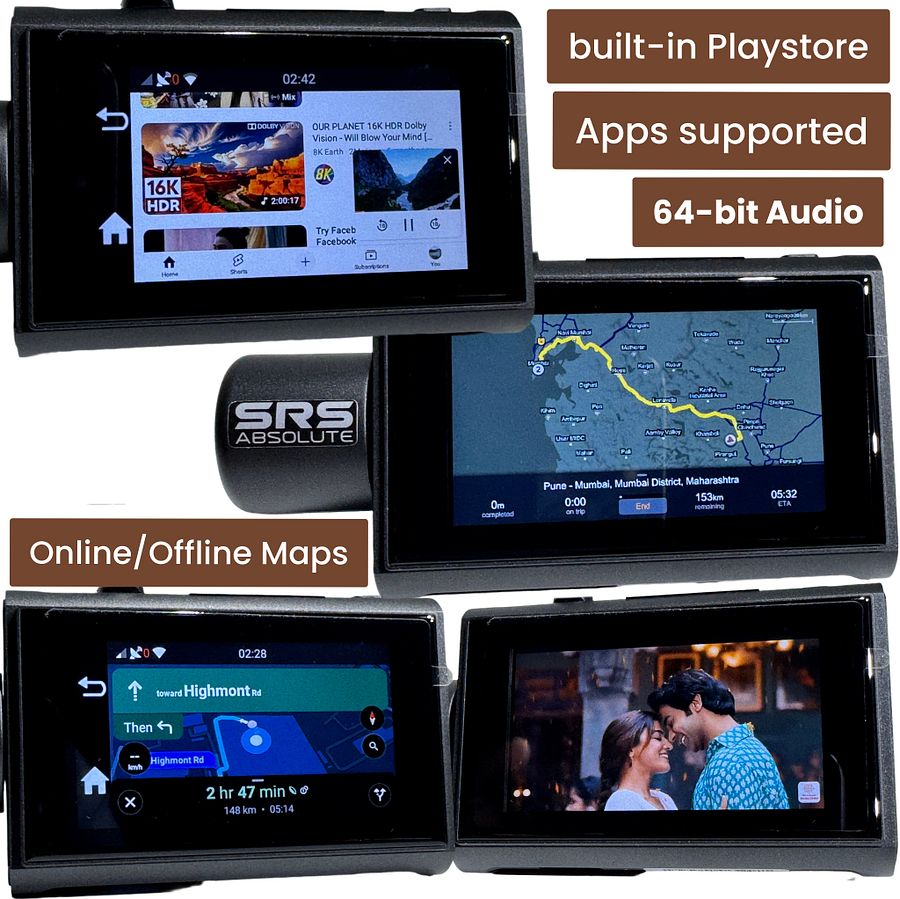 SRS ABSOLUTE 2K 4G DashCam| 24×7 Remote Audio-Video Monitor | Download/Playback/Livestream| GPS Tracking | Geo-Fence | Hyper Lapse | G-Sensor| Motion Sensor| 1TB MicroSD support (1 Channel S2 2K 4G) product image (3)