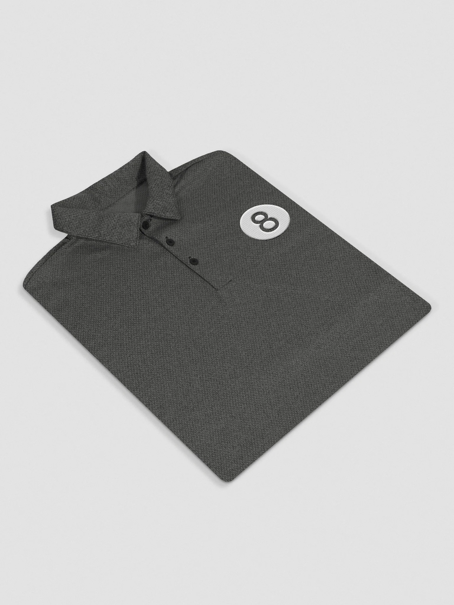 billiard pool embroidred 8 ball Adidas Space Dyed Polo Shirt by Adidas product image (36)