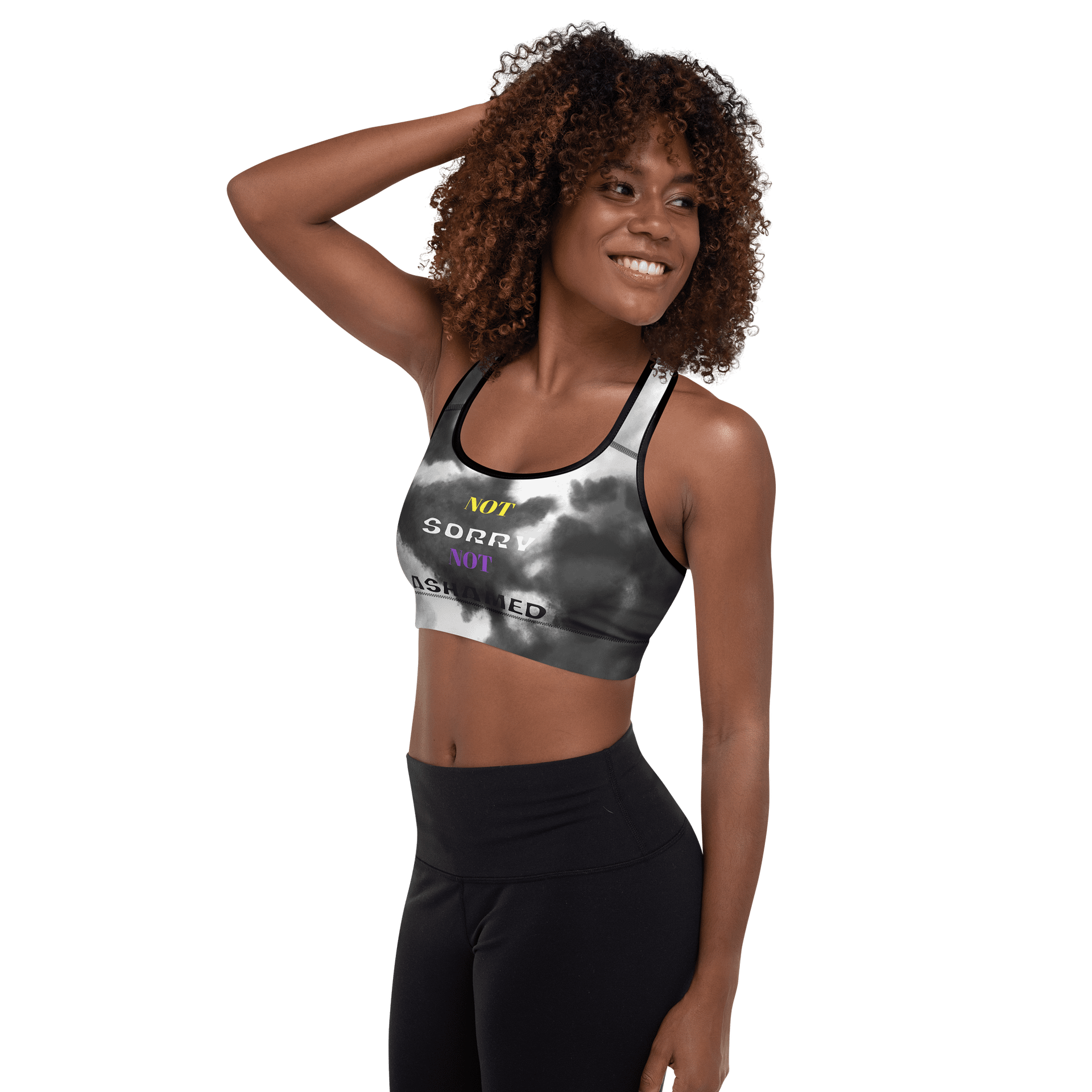 Not Sorry, Not Ashamed Sports Bra (Enby Edition) product image (5)