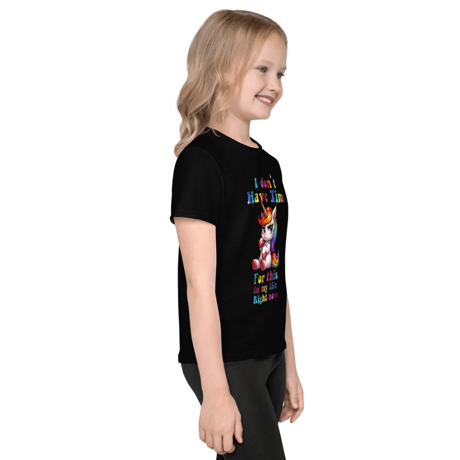 Rainbow Unicorn 'No Time' Kids T-Shirt product image (8)