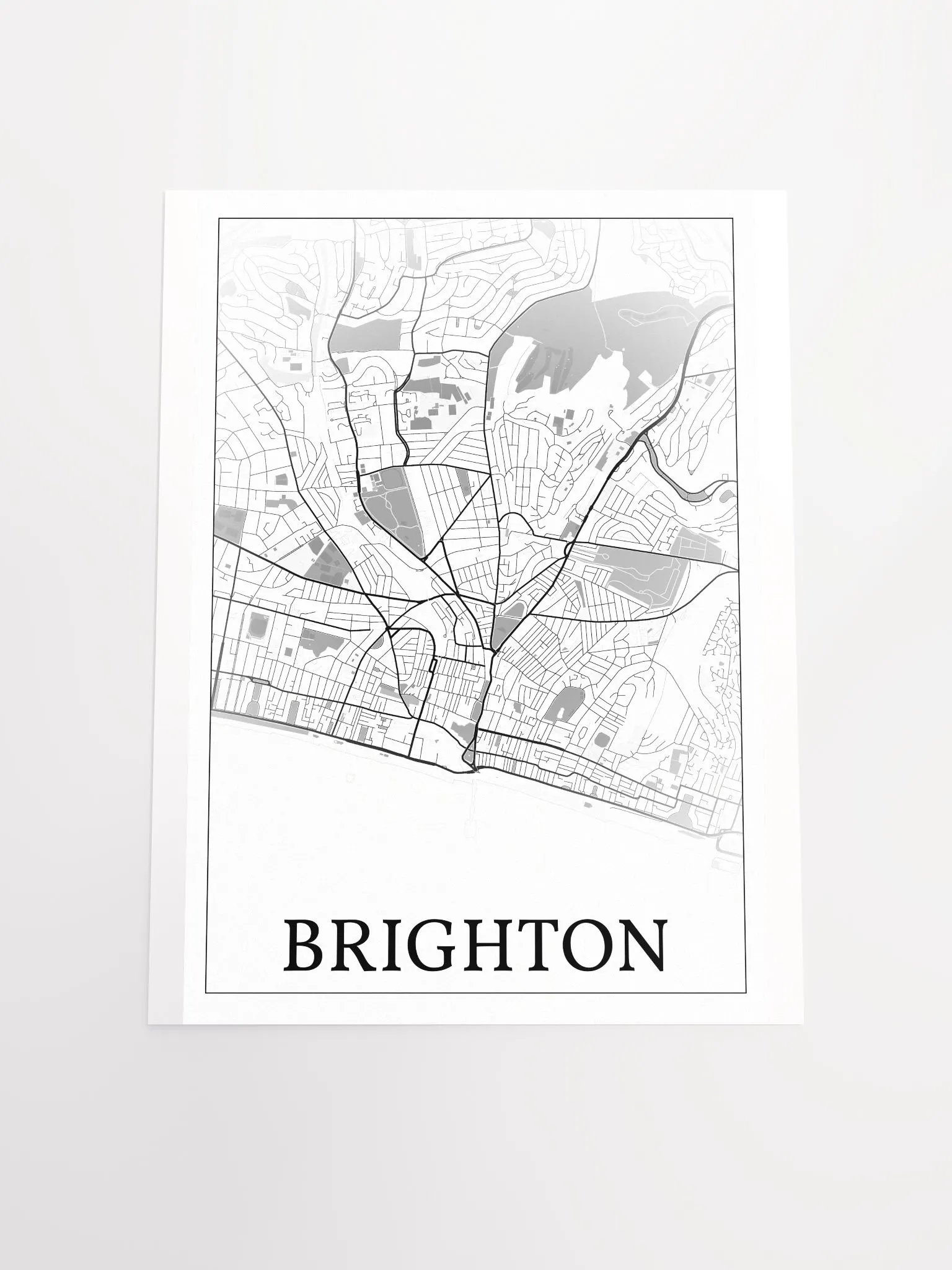 Brighton, England, city map print product image (16)
