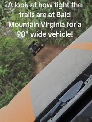 A look at how tight the trails are at Bald Mountain Virginia for a 90