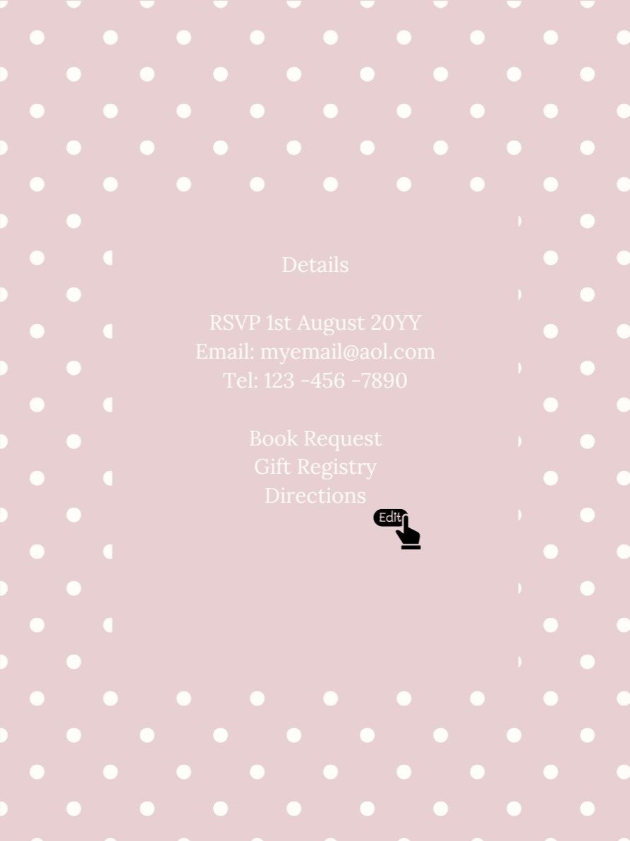 Editable Baby Shower Invitations | Edit in Canva | Instant Download Template | Teddy Bear Girls Pink product image (3)