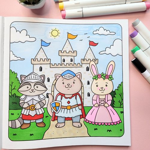 🏰✨ Royal Adventures Await in Fuzzy Buddies! 🎨🐰

Step into a fairytale with these adorable Fuzzy Buddies! 🏰👑 A brave knight, a...