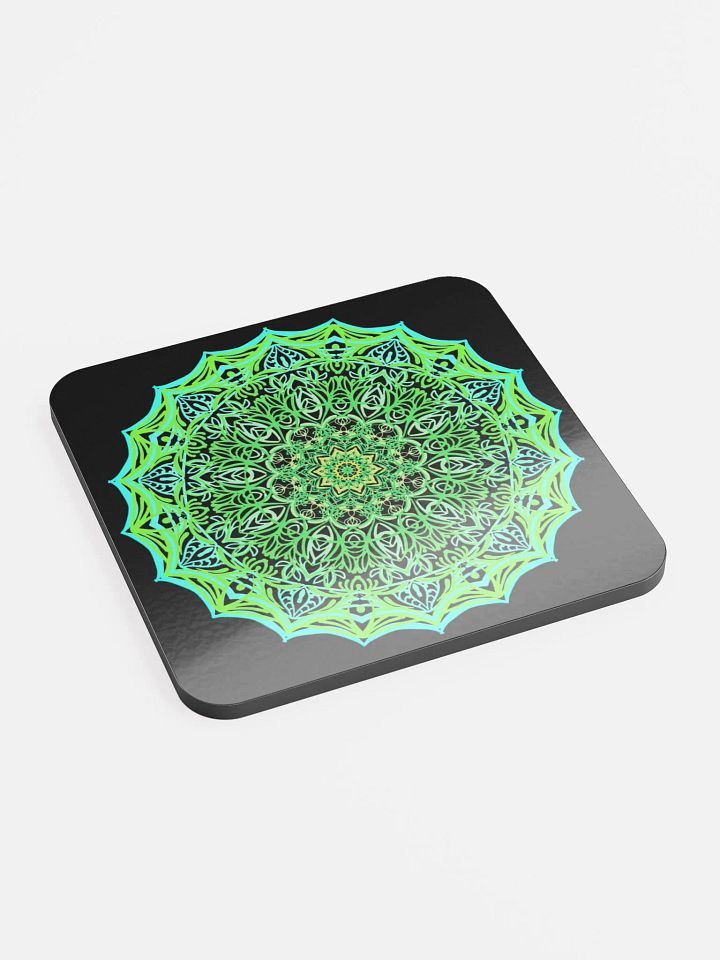 Luminous Mandala Cork Coaster product image (2)