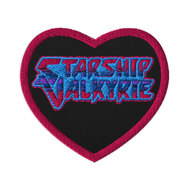 Starship Valkyrie Bi Pride Logo Heart Patch product image (1)
