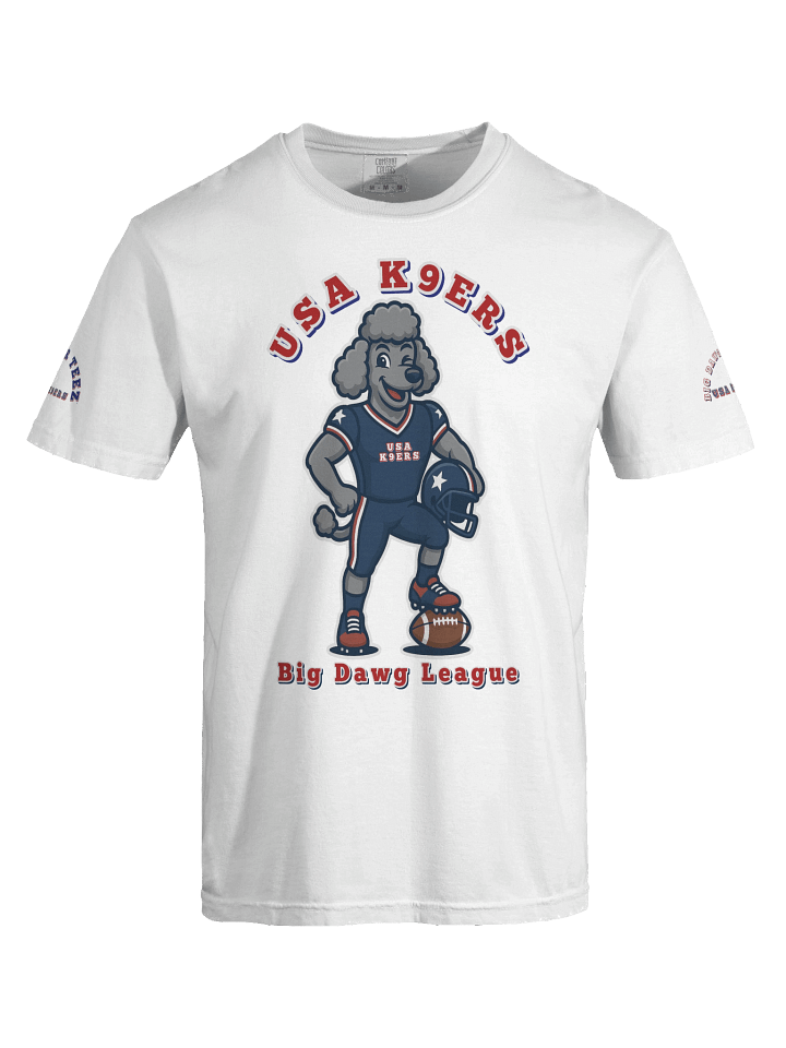 Unisex Heavyweight T-Shirt Gray Poodle USA K9ERS product image (1)