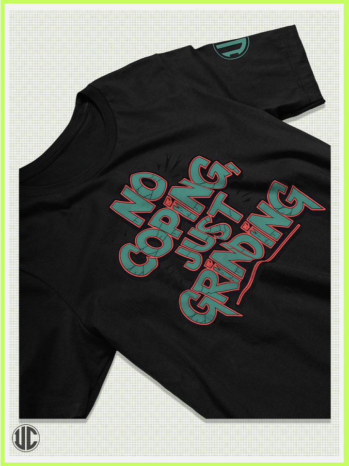 No Coping, Just Grinding – Skate Graphic T-Shirt product image (2)