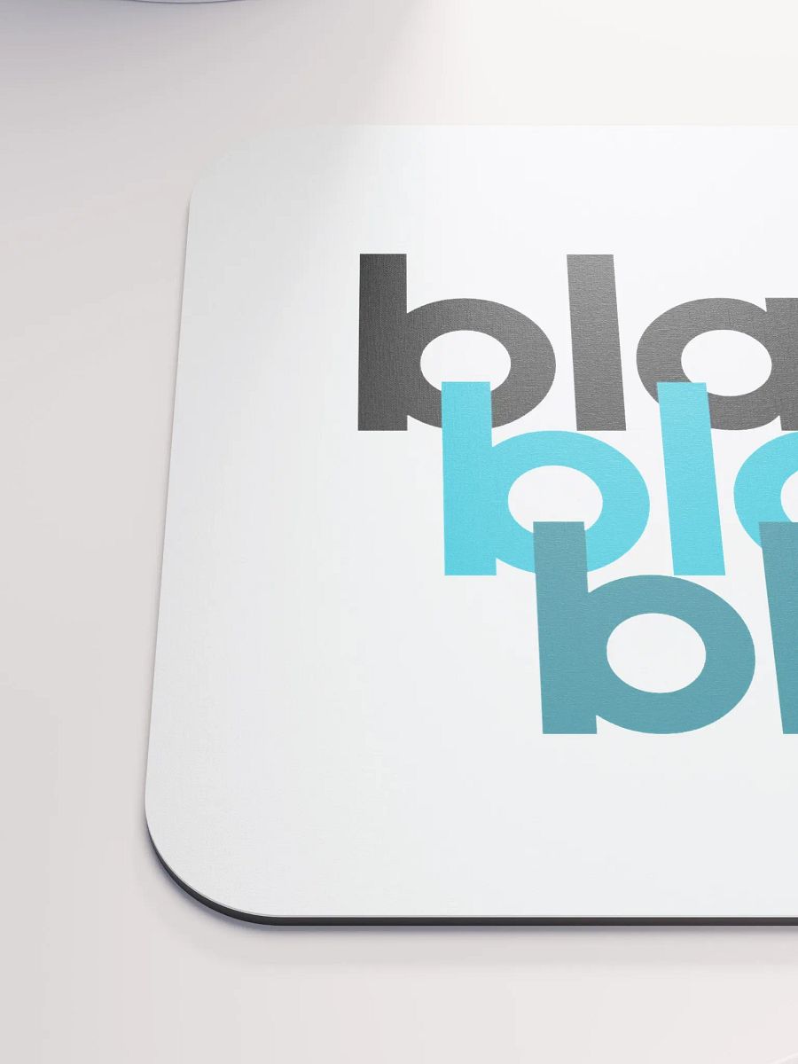 blah blah blah mouse pad product image (6)