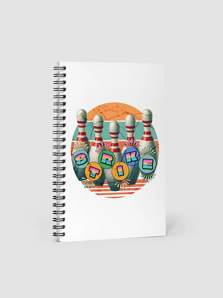 Bowling Pins Strike Radiant Spiral Notebook product image (2)