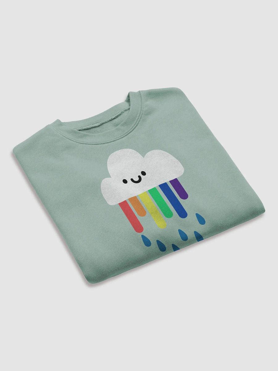 Rainbow Rain Cloud Cropped Sweatshirt product image (4)