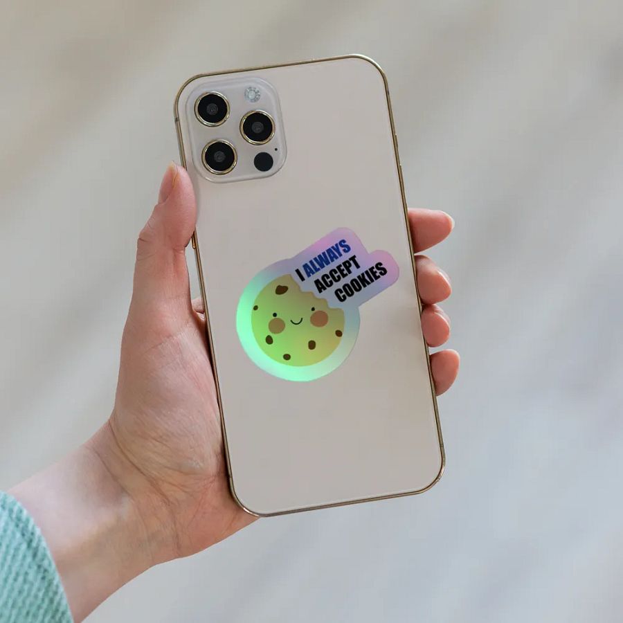 Always accept cookie stickers (Holo) product image (8)