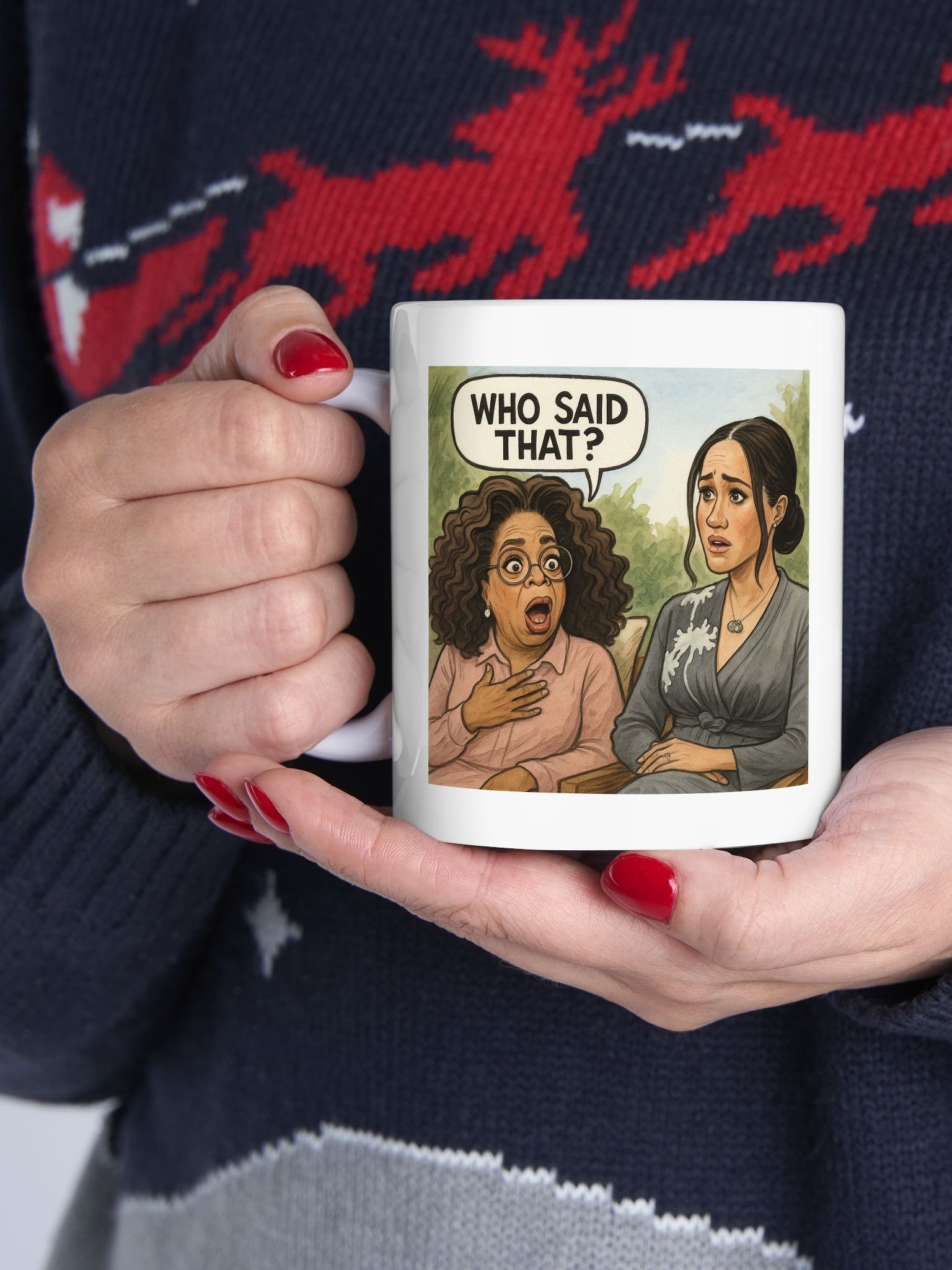 Royal Parody – “The Oprah Interview” Collectible Ceramic Mug (11oz) | As Never Collection product image (3)
