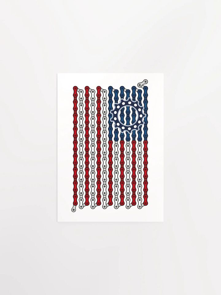 USA Betsy Ross Bike Chain Flag Poster product image (2)